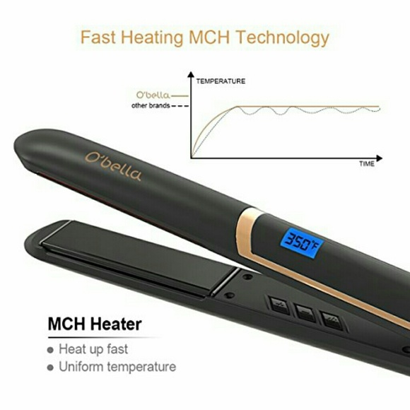 O'bella Flat Iron Hair Straightener - Picture 2 of 4